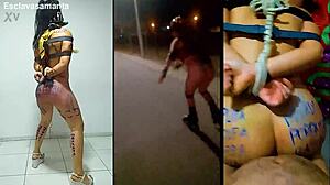 Ejercitando A La Zorra Samanta With BDSM Bondage, Tied Up Fucking, Humiliation, And Slave Play