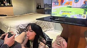 Perfect blowjob while gaming COD 3 with Amberzinha! 🎮