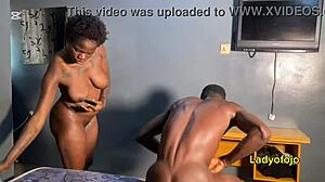 Amateur blonde worships monster cock in quickie ass fucking session