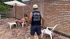 The horny pool guy fucks me hard when my husband's away, part one