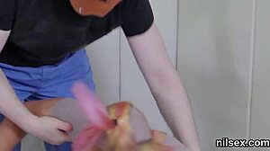 Horny kitten endures painful anal therapy in asylum