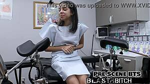 Petite nurse aria nicole seduces patient with creampie