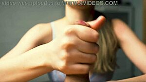 watch this beauty jerk off her boyfriend to peak pleasure?