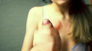 watch this beauty jerk off her boyfriend to peak pleasure?