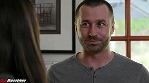 new sensations - asian wife invites hubbys friend for stockings blowjob ass lick