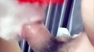 Best blowjob ever, cum in mouth from Nong New's intense deepthroat session on this cute skinny Asian teen amateur