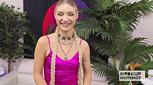 shy street hooker daisy lavoy gets fucked by tattooed white boy.