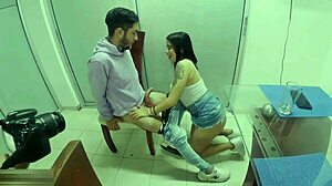 Alone at home with stepsister leads to hardcore missionary and cumshot?