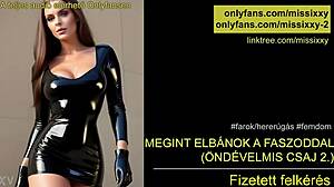 Again, jerk off with your dick - hungarian femdom audio.