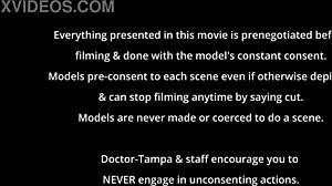 Dr. Tampa conducts Tampa University entrance physical on Adrianna Fox