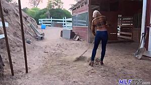 Milf Gets Bent Over For Hardcore Doggystyle After Oiled Cock Massage Blowjob