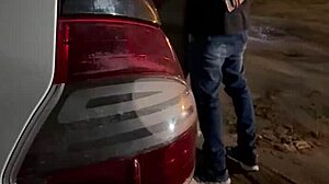 Wife Bent Over In Car!