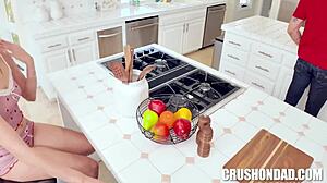 Curious Virgin Caught in First Threesome