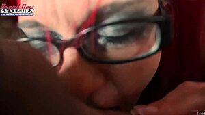 busty redhead lily b in amateur session