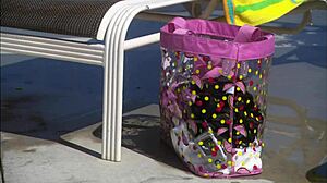 dee feels intense pleasure in doggystyle fucking by the pool with big tits.