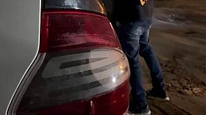 Wife Bent Over In Car!