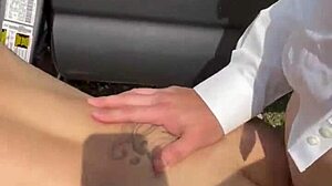 friends stepdaughter teases with sucking and ripped clothes in homemade blowjob