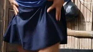 我的继母向我展示愉悦的那晚，性感支配BDSM自然乳房试镜