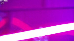 in this fetish scene, she worships big ass and sucks. muff diving, footjob, blowjob, kissing barefoot.