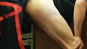 Suggestive Pegging Boyfriend's Ass in Kitchen, Public Cornfield, and Bathroom with Ass to Mouth