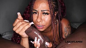 She says, 'his accent makes me fuck monster cock nasty!'