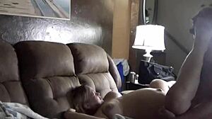 old preggo wife gets creampie from husband