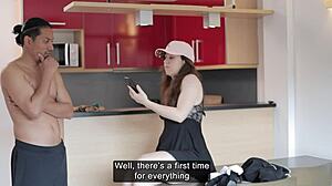 If this burglar steals your TV, why not fuck him hard on the desk in full roleplay?