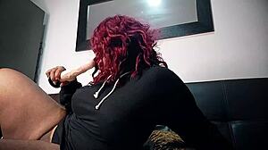 Hot Ebony Masturbates At Night