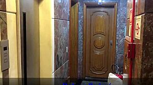 I thrust my cock hard into her tight ass on the balcony.