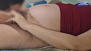 Married Milf Blows Cuckold Bareback Almost Caught By Son.