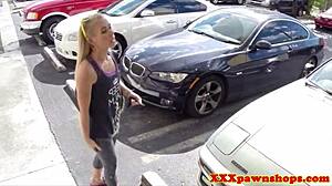 Amateur Babe Pawns Her Car And Pussy For Hidden Cam Blowjob And Facial