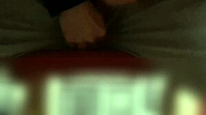 Girl Masturbates Under Desk While Spying On Cock Creampie!