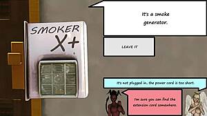 i corlan plays unexpected party with z clover, her hairy pussy gets cumshot