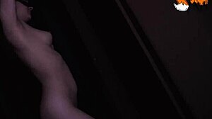 young student gets rough with stepfather after school, cum on tits