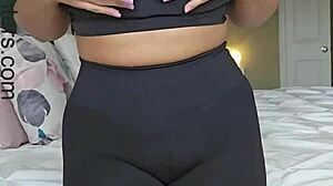 Petite Asian teen hops on massage table for hardcore pussy riding and fucking on desk with big cock client.