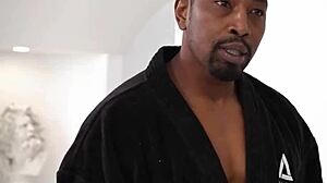 Petite Teen 18+ Gets Complimentary Massage from Big Black Cock - Isiah Maxwell and Linda Lan