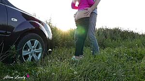 Horny Taxi Driver Fucks Blonde Babe Hard!