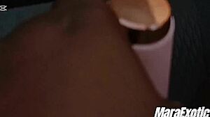 Horny BBW Ebony MILF in Lagos traffic scene with Mara Exotic