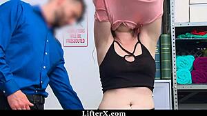 Teen employee in hopes of avoiding job termination and criminal prosecution agrees to obey - lifterx