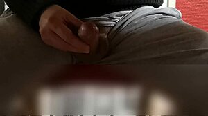 Girl Masturbates Under Desk While Spying On Cock Creampie!