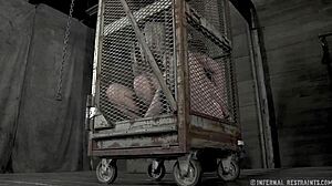 Tied up tits, I gratify with toy