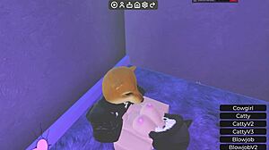 The king doggy god pounds the bunny girl neko goth mommy's pussy fiercely