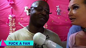 The lucky horny fan says, 'I'm reaming Tory Lane and Megan's pussies'