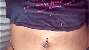 Ebony Beauty's Homemade Masturbation Session with Natural Tits