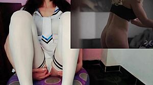 Hey, this hot mother-in-law gets fucked while her husband's away!