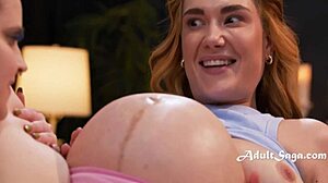 Pregnant Woman Fucks with Her Masseur and Joins Group