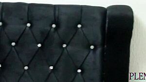 Blonde Enjoys Oiled Session With Guy Indoors