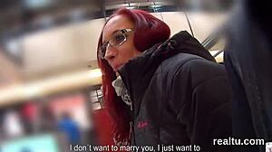 Gorgeous czech girl gets clothes ripped and anal pounded in mall pov