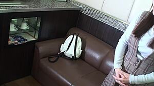 Wow, stunning Japanese beauty squirts and screams during wild pussy licking!  