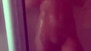 Amateur Girl Soaps Up Her Body in the Shower, Revealing Pierced Nipples